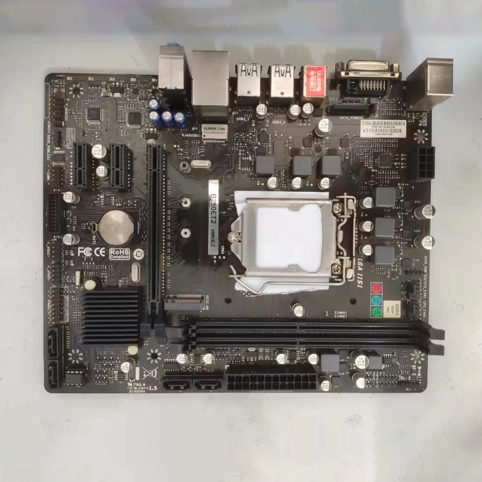 BIOSTAR B250ET2 B250 LGA 1151 마이크로 DDR4 데스크탑 마더보드 오리지널 품질