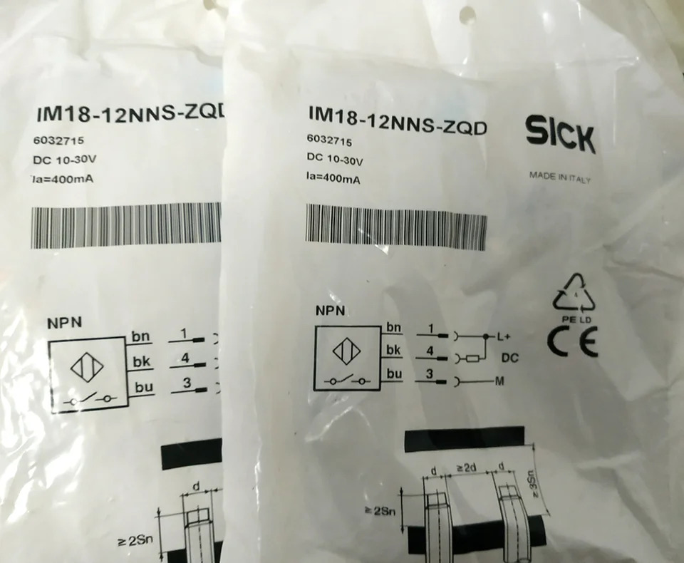 SICK IM18-12NNS-ZQD DC 3 선 원통형 유도 센서 SN 12mm 신