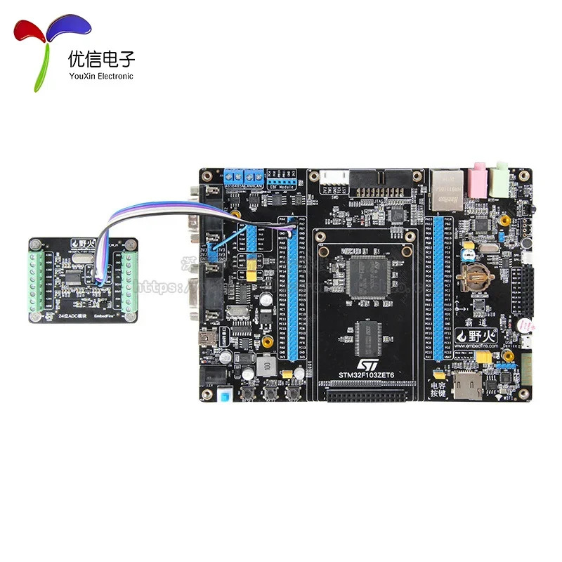 AD7192 고정밀 ADC 데이터 수집 카드 아날로그-디지털 변환 모듈 10mA 3.3V 24 비트