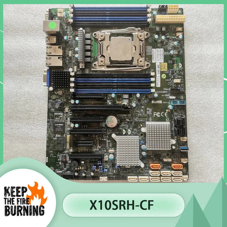 슈퍼마이크로 서버 마더보드LGA2011 DDR4 지지대 E5-1600 2600 V3 V4 X10SRH-CF