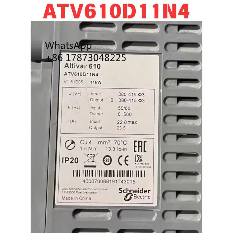 리퍼 ATV610D11N4 주파수 변환기 기능 OK