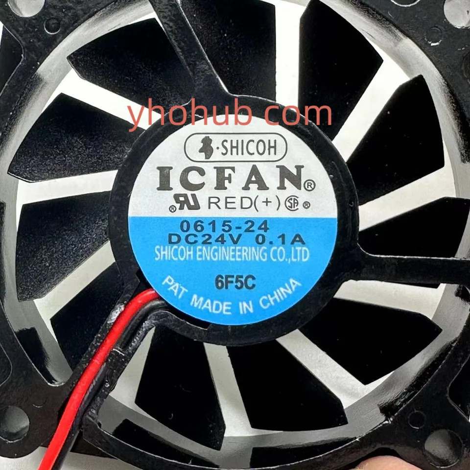 ICFAN 2 와이어 서버 냉각팬 0615-24 DC 24V 0.10A 60x60x15mm