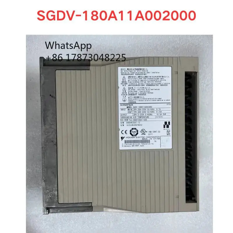 리퍼 SGDV-180A11A 002000 서보 드라이버 기능 OK