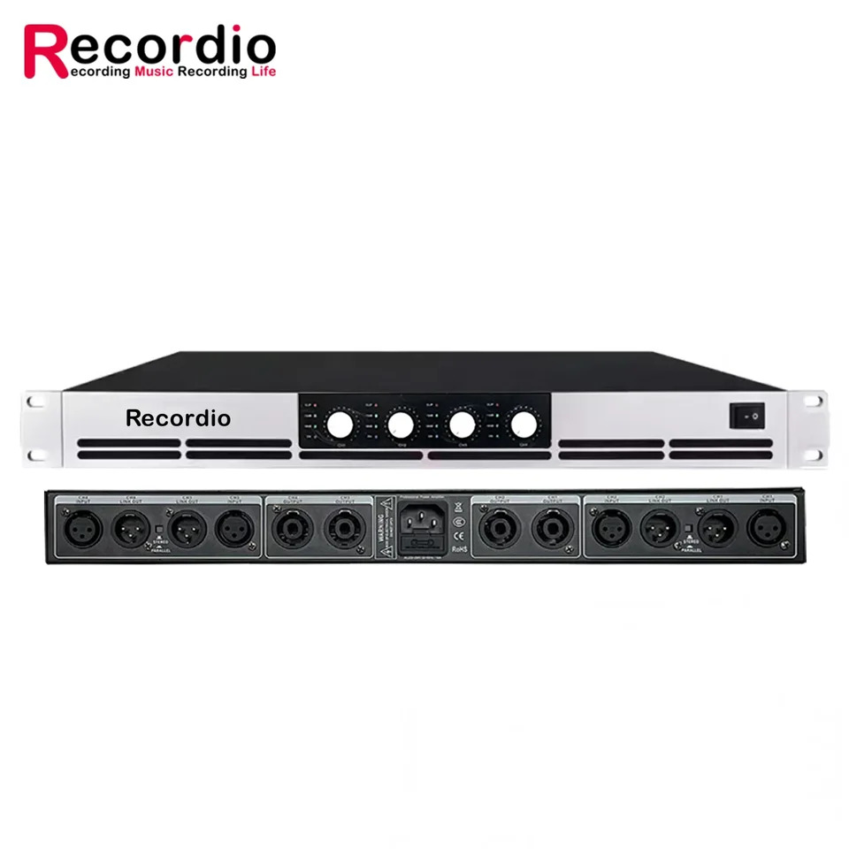 GAP-G12004 프로 D 4 채널 파워 고성능 1UXLR 입력 홈 시어터용