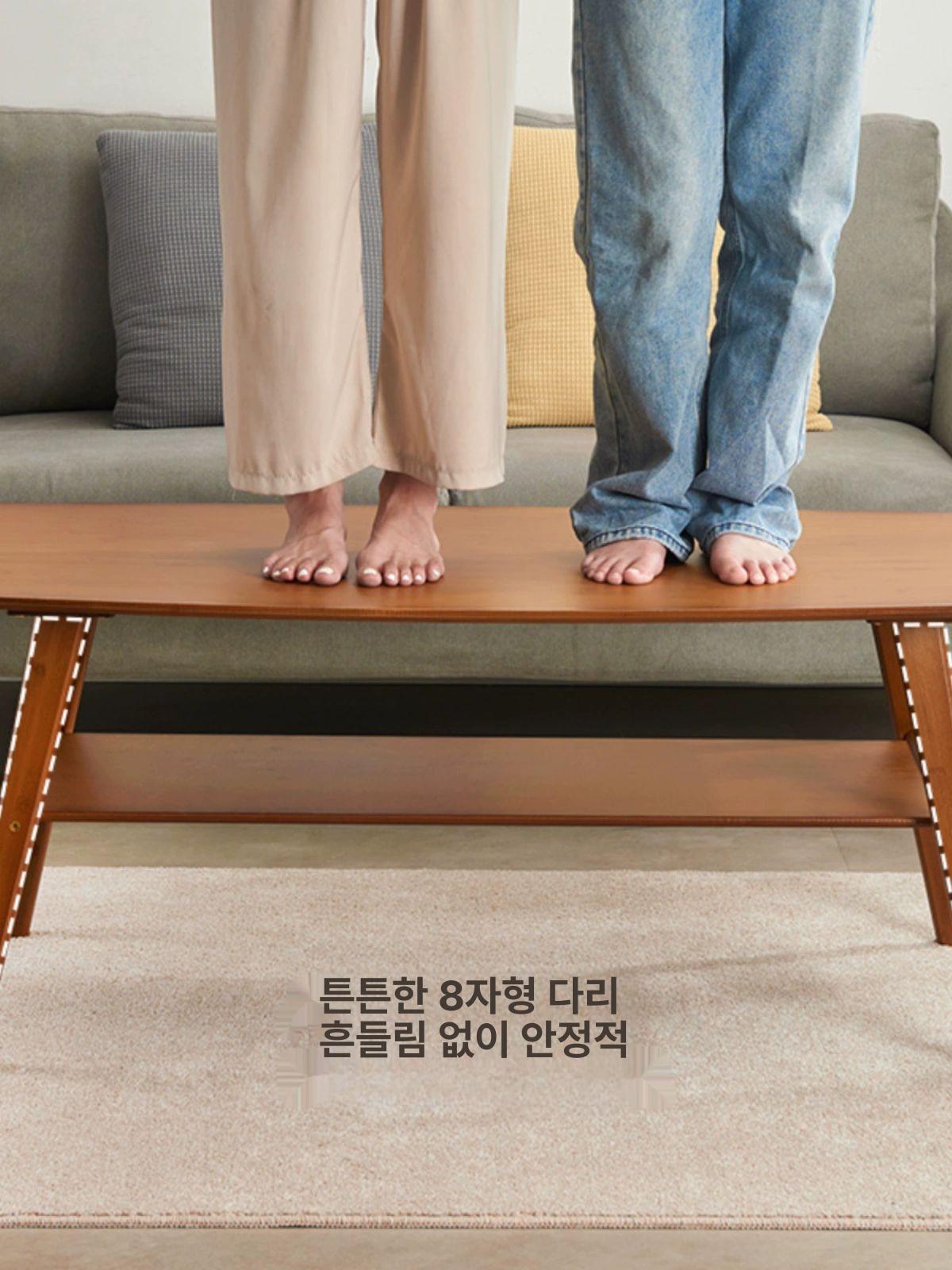 탁자 원형티테이블 좌식 카페 커피테이블 소파테이블 거실테이블 높은쇼파테이블 고급 - 상세 이미지 4