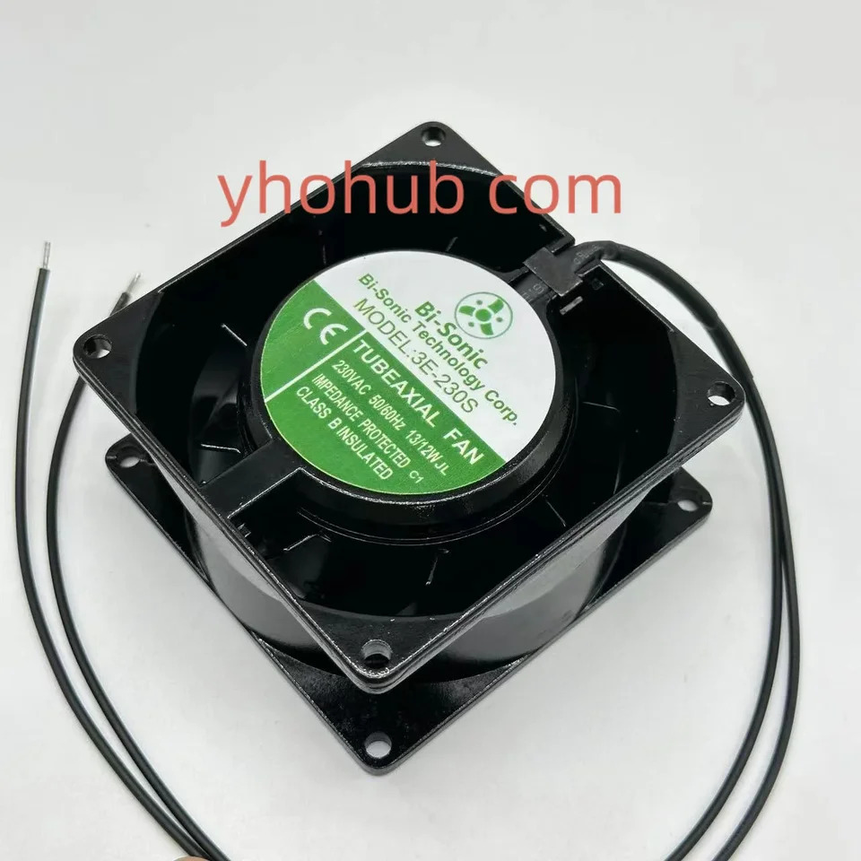 Bi-Sonic 2 와이어 서버 냉각팬 3E-230S AC 230V 13W 80x80x38mm