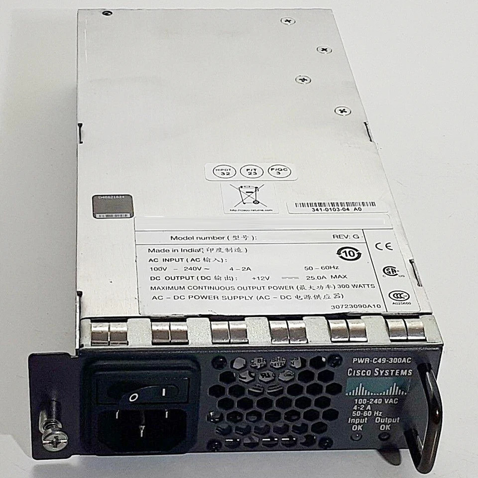 PWR-C49-300AC CISCO WS-C4948 4948-10GE 네트워크 전원공급장치