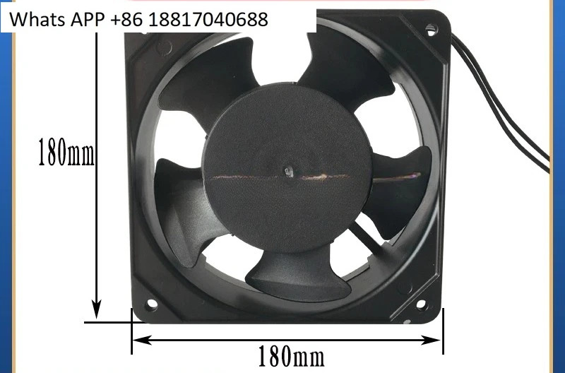 고주파 열 밀봉 기계 튜브 진공관 배기 팬 180x180 AC220V 60W