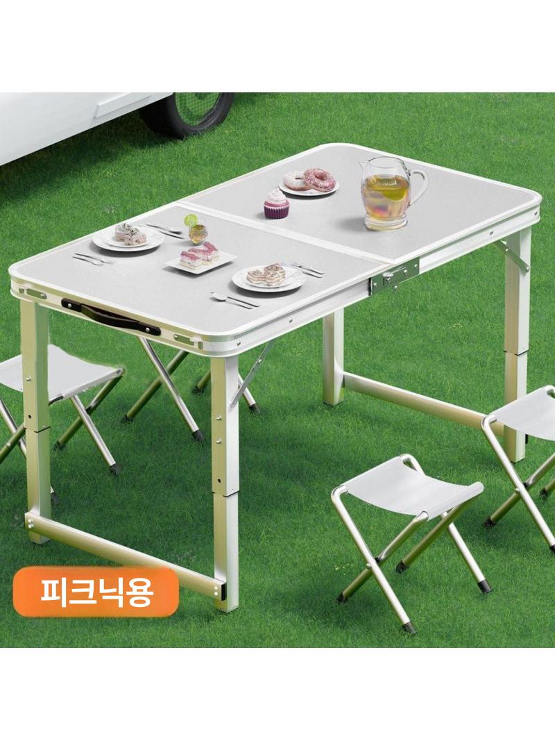 야외용 접이식테이블 카페 식당 인테리어 가구 야외테이블 목제 테라스테이블 - 상세 이미지 2