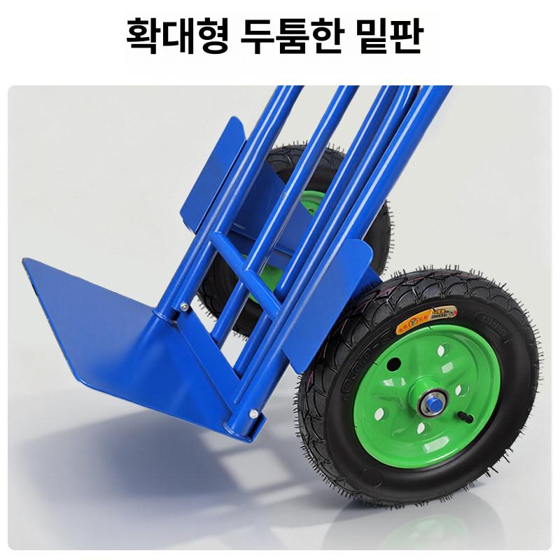 접이식 타이어카트 바퀴 카센터 휠 대차 구르마 트롤리 타이어랙 교체용 운반카트 - 상세 이미지 4