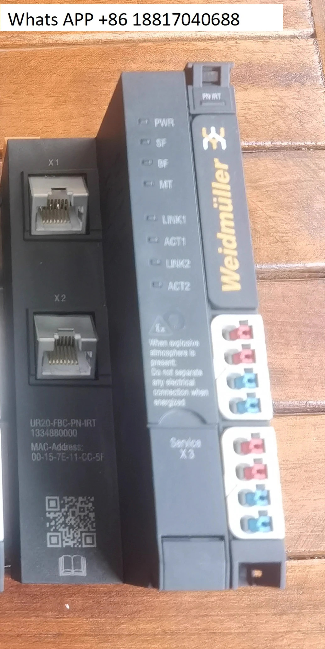 원본 Weidmller UR20-FBC-PN-IRT 1334880000 리퍼