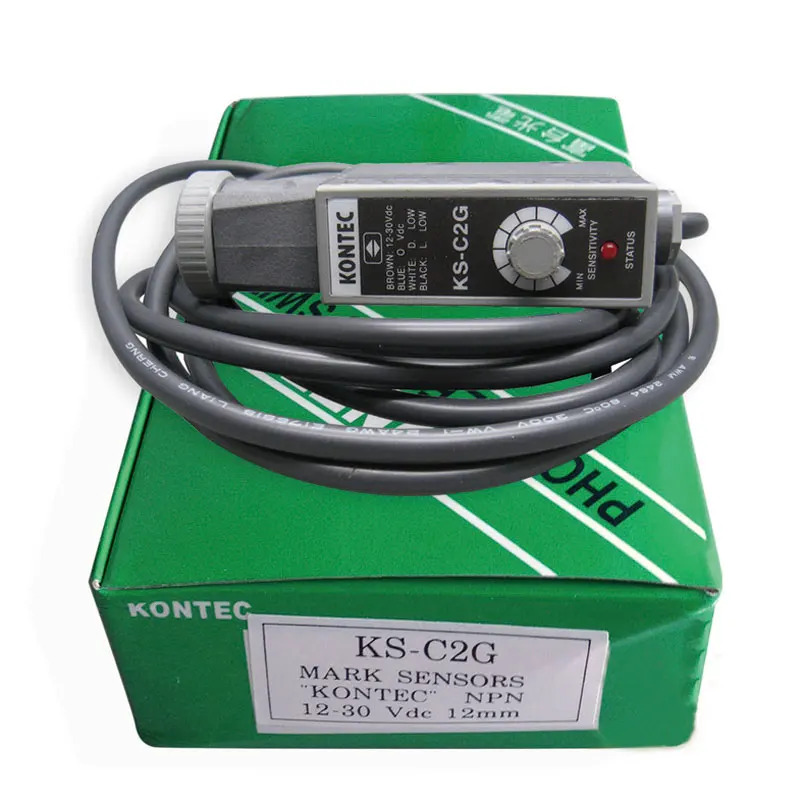 KONTEC 광전센서 스위치 NPN 컬러 마크 센서 포토 KS-C2G KS-C2W KS-C2R G KS-C2GA KS-C2WA