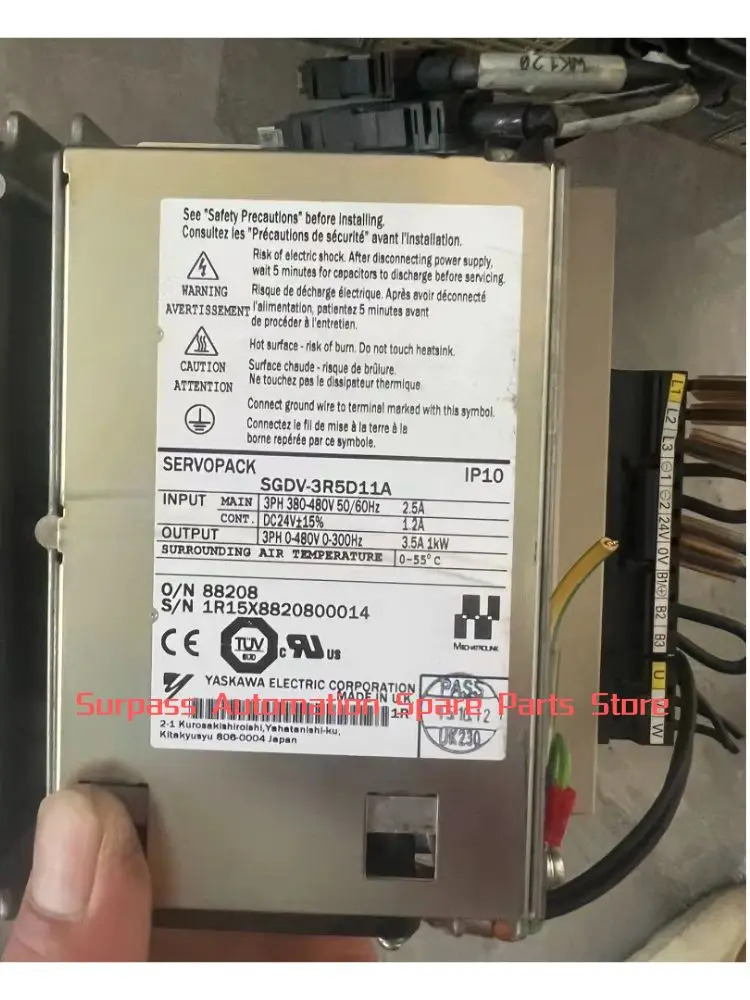 SGDV-3R5D11A 리퍼 서보 드라이브 1kW 기능 OK