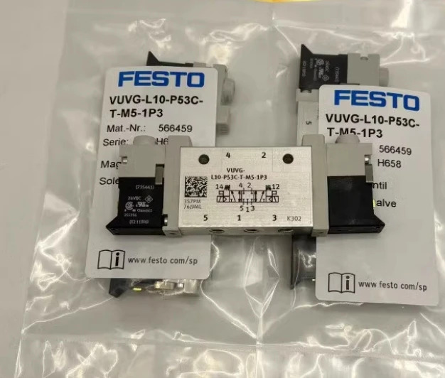 FESTO 솔레노이드 밸브 VUVG-L10-B52-T-M5-P3 VUVG-L10-B52-T-M5-IP3 VUVG-L14-M52-AT-G18-IP3 VUVG-L14-B52-ZT-G