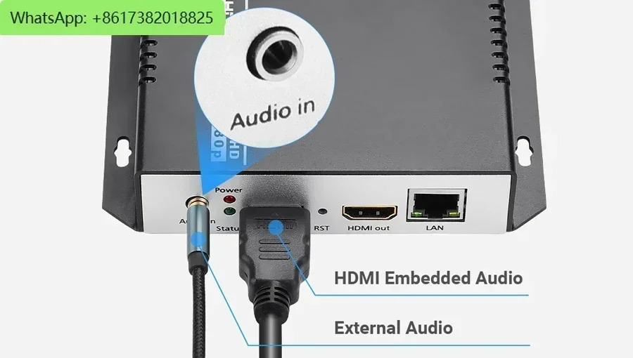 URay HEVC H.265 비디오To SRT RTSP RTMP HTTP 스트리밍 인코더 무선 H265 H.264 HD 비디오 To IP 스 WiFi