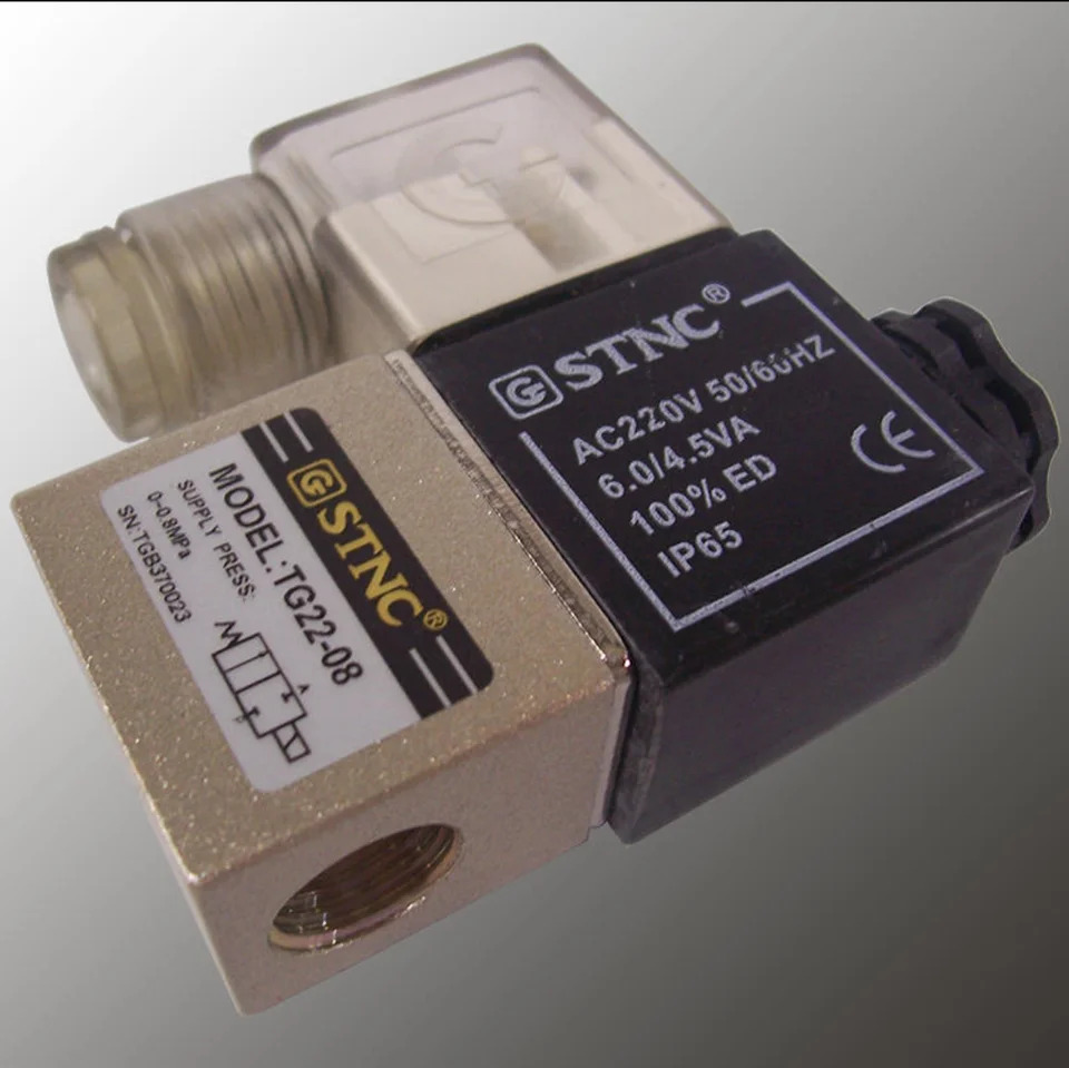 Z STNC 솔레노이드 밸브 TG22-08 2위치 양방향 AC220V 신