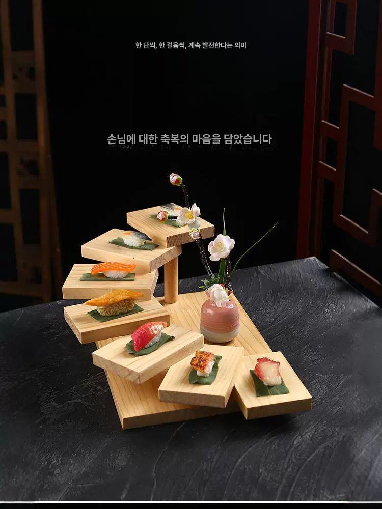 식기 일식플레이트 직사각 돌접시 일식접시 업소용 케이터링 디너 블랙스톤 스시접시 - 상품 이미지