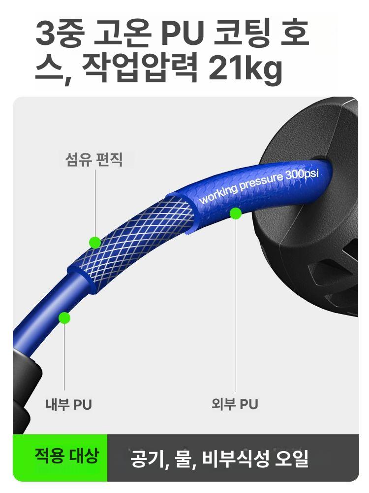 자동 호스릴 고압 농업용 물호스 세차 권선기 원예 정원 - 상세 이미지 5