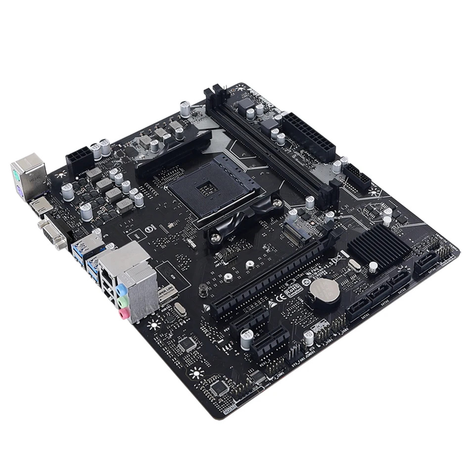 Biostar 데스크탑 마더보드 A520MH A520 소켓 AM4 64GB DDR4 M.2 마이크로 오리지널