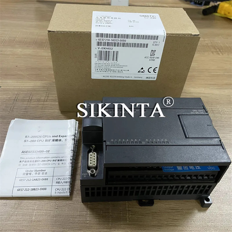 S7-200 PLC 모듈 6ES7214 -1AD23-0XB0 출력 완전히 리퍼