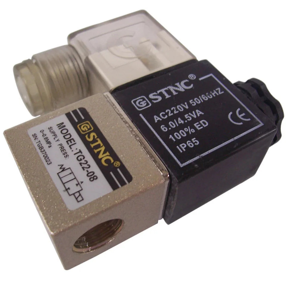 Z STNC 솔레노이드 밸브 TG22-08 2위치 양방향 AC220V 신