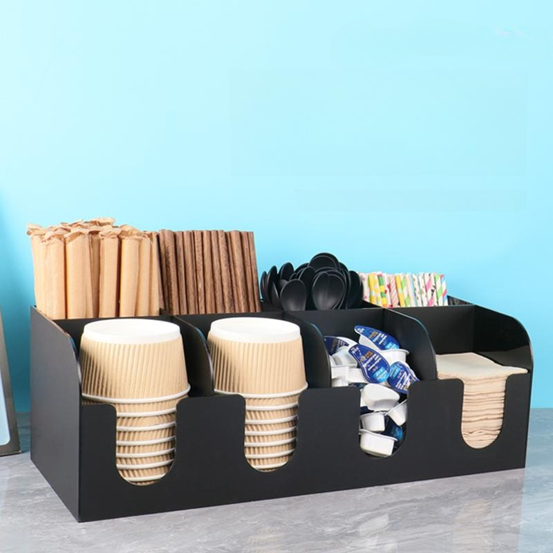자석부착식 거치대 정리함 종이컵홀더 버튼형 사무실 정리대 종이컵보관통 걸이 수거 - 상품 이미지