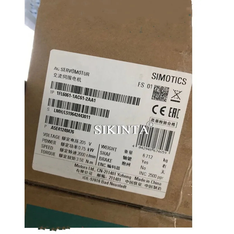 V90 서보모터 1FL6064-1AC61-2AA1 1.5KW 완전히 리퍼