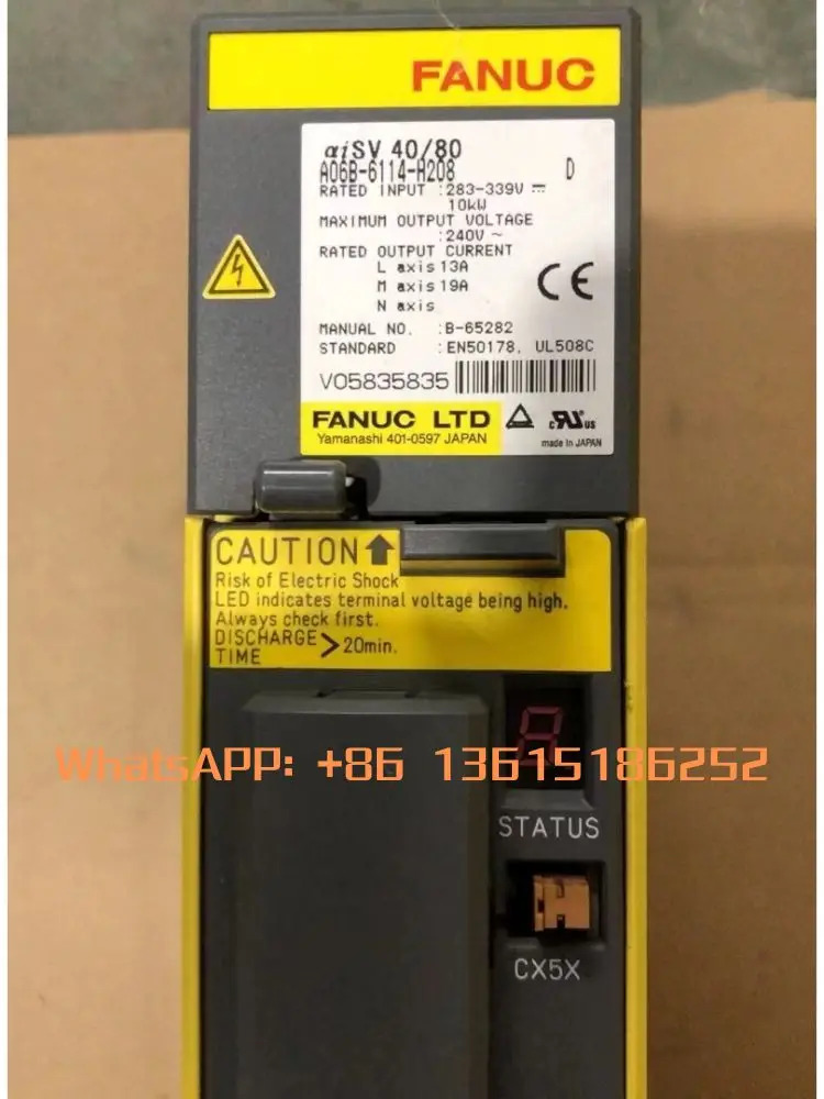 A06B-6114-H208 리퍼 드라이브 실행 기능 OK