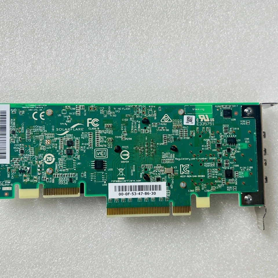 Solarflare 듀얼 포트 네트워크 카드 금융 증권고성능 저지연 10G X2522 SFN8522 10Gb