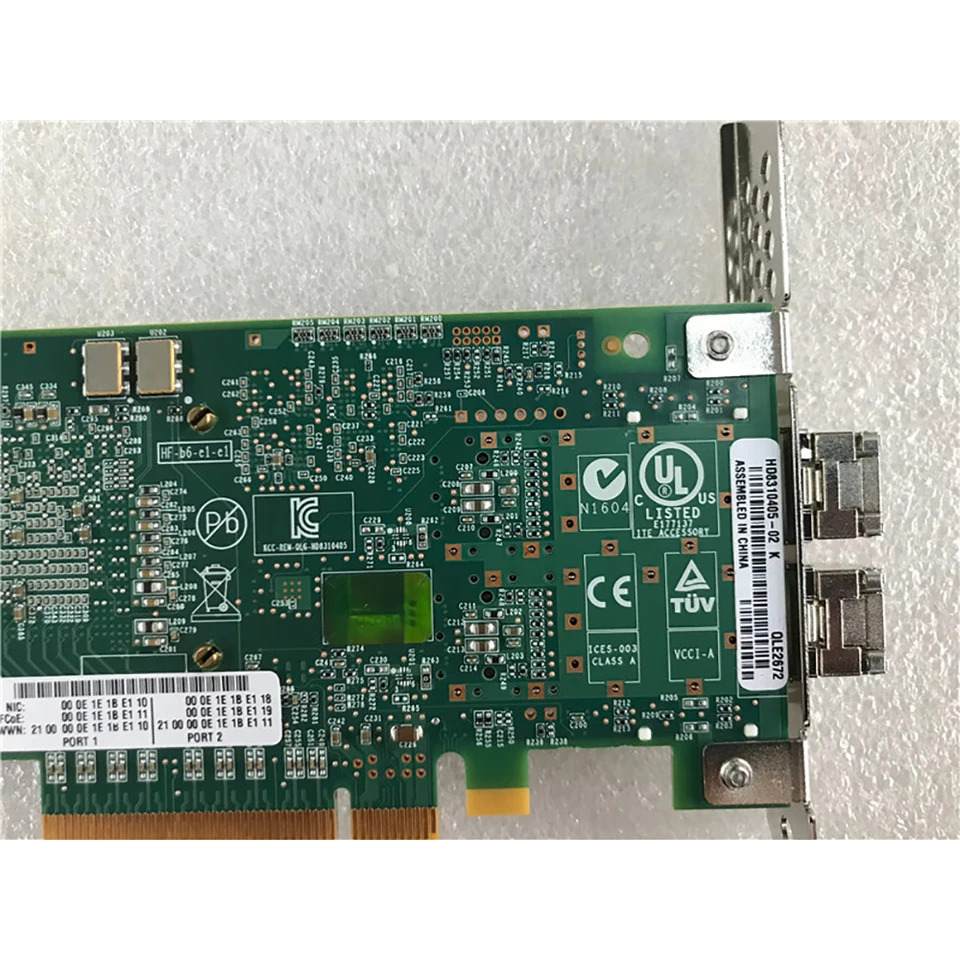 QLogic 듀얼 포트 HBA 카드 QLE2672 FC 16G 광섬유