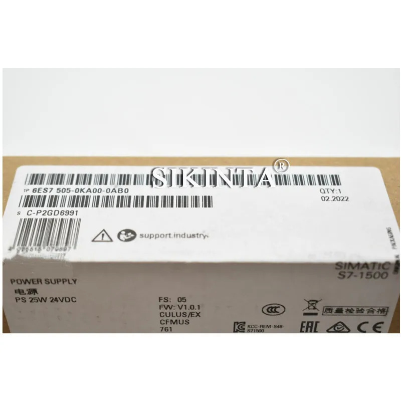 6ES7505-0KA00-0AB0 PLC 모듈 CPU