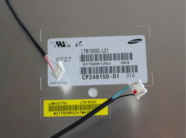 AUO 오리지널 15 인치 LTM150X0-L01 L21 LTM150XH-L06 LTA150XH-L06 L04