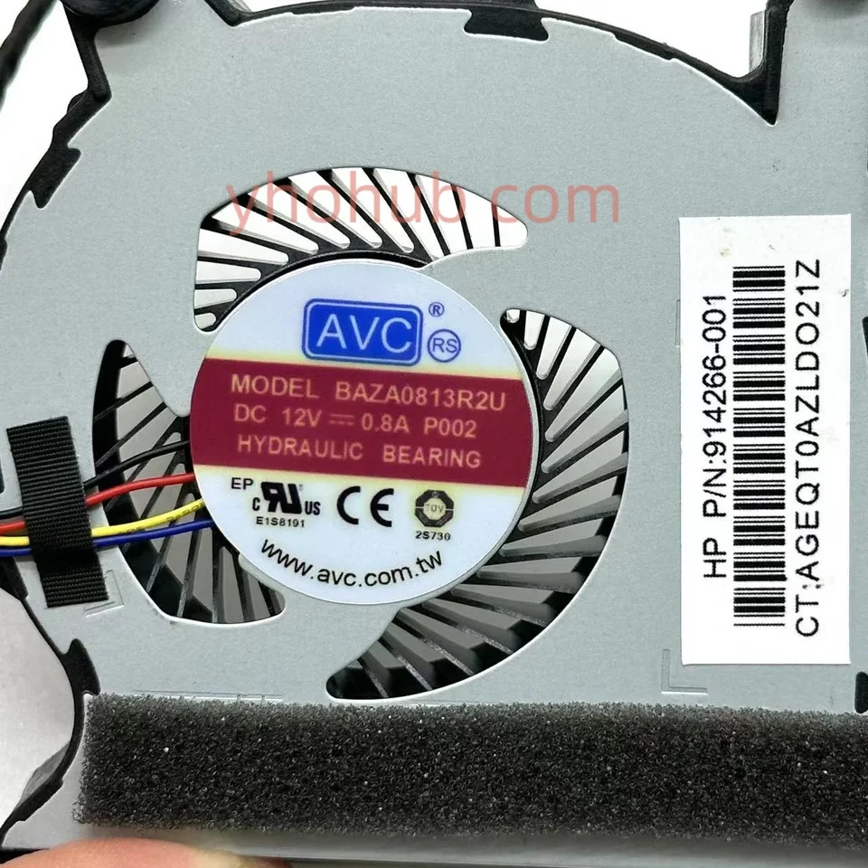 EliteDesk 4 선 냉각팬 800 G5 L19561-001 BAZA0813R2U P002