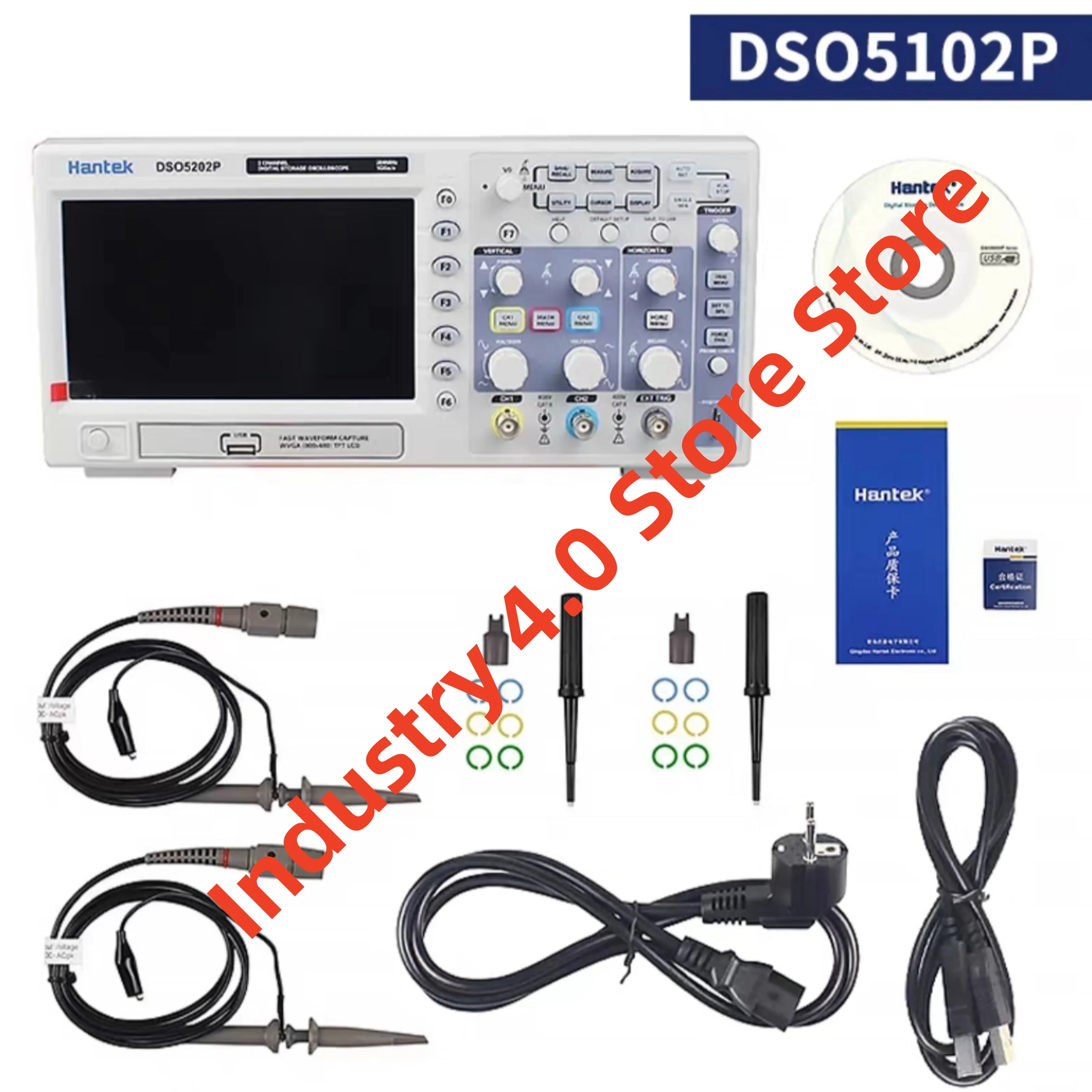 Hantek DSO5102P 듀얼 채널 디지털 오실로스코프 원본