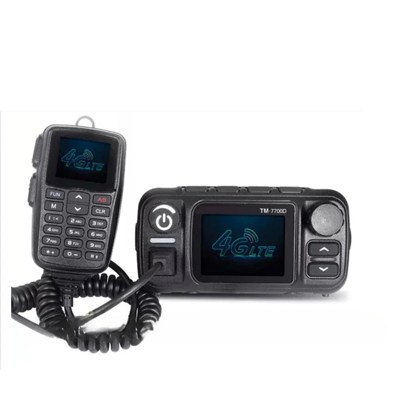Poc 네트워크 IP 25W 차량트랜시버 4G 젤로 ptt UHf Vhf 라디오 Tm-7700d