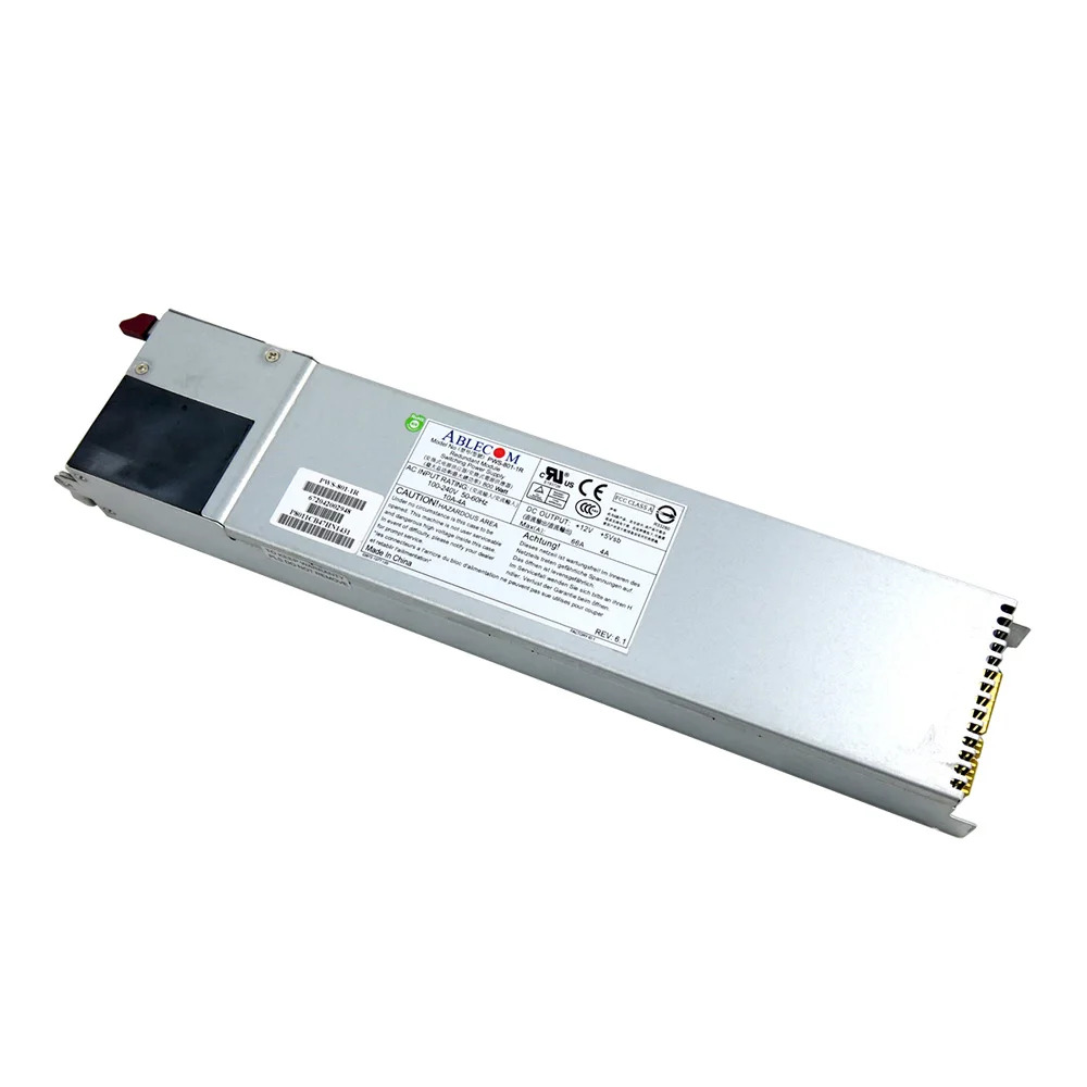 슈퍼마이크로 PWS-801-1R 예비 서버 PSU 800W 전원공급장치
