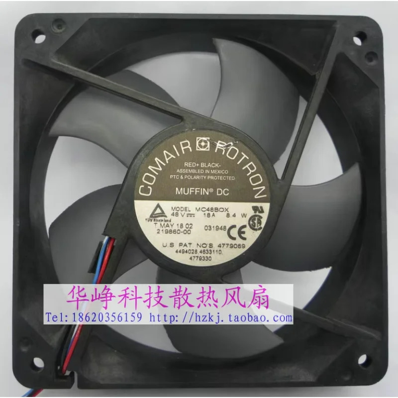 Comair 로트론 MC48BOX DC 48V 0.18A 120x120x32mm 4 와이어 서버 냉각팬