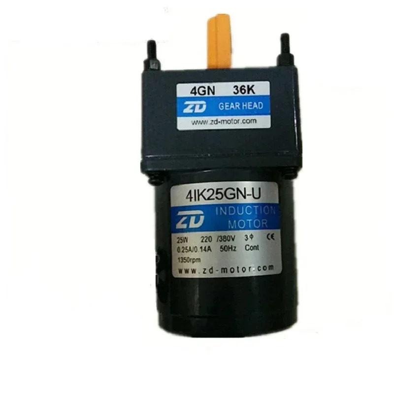 ZD AC 유도 모터 고정 속도 25W 220V 4IK25GN-C-4GN7.5K