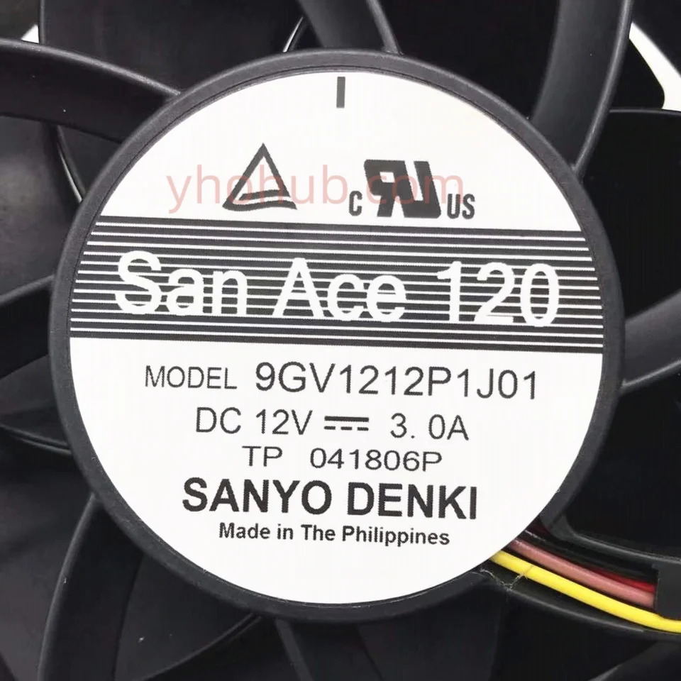 SANYO Denki 9GV1212P1J01 DC 12V 3.00A mm 4 선 서버 냉각팬
