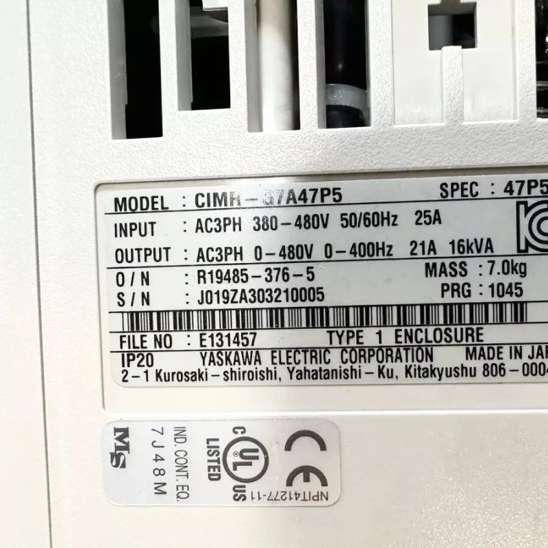 CIMR-G7A47P51 Yaskawa 인버터