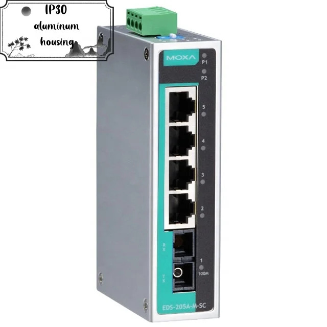 MOXA 비 산업이더넷 스위치 EDS-205A 5 포트