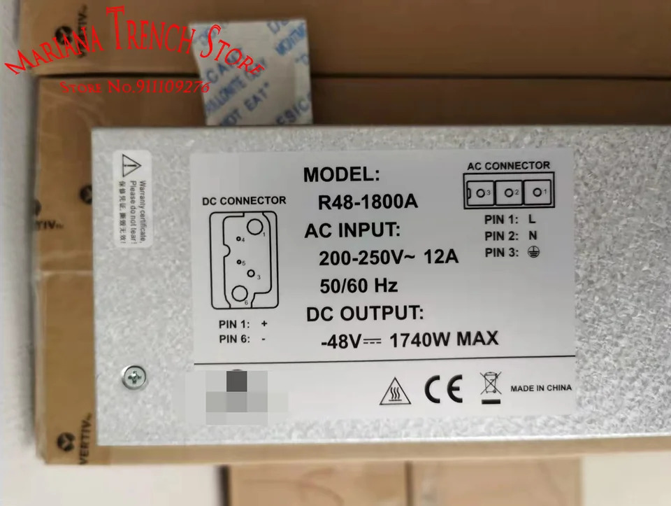 EMERSON / VERTIV 네트워크 전력 정류기 모듈R48-1800A-48V 1740W