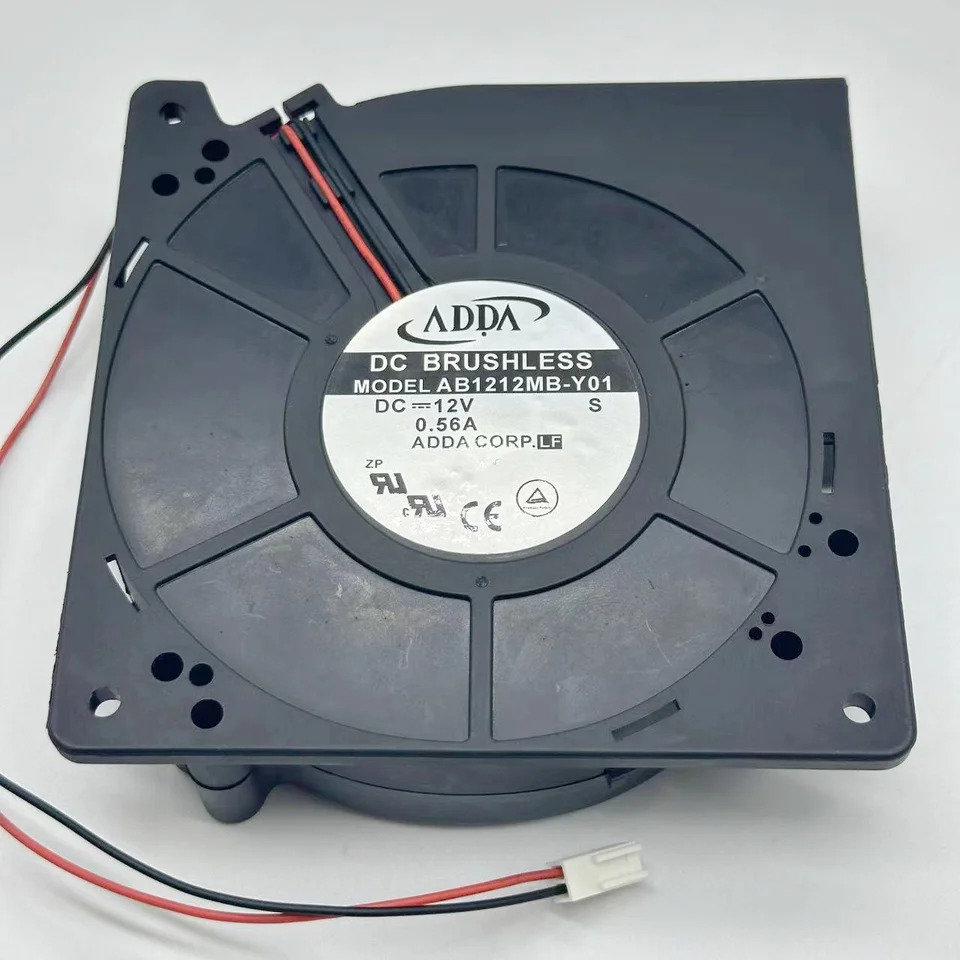 ADDA AB1212MB-Y01 DC 12V 0.56A 120x120x32mm 2핀 서버 냉각팬