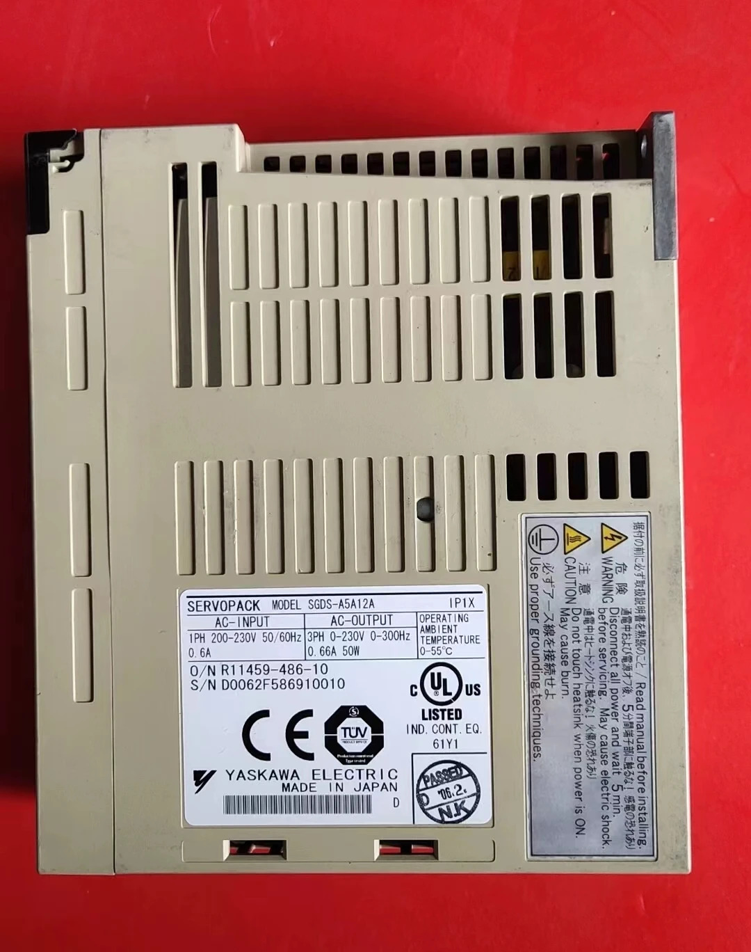 SGDS-A5A12A 리퍼 서보 드라이브 50W 기능 OK