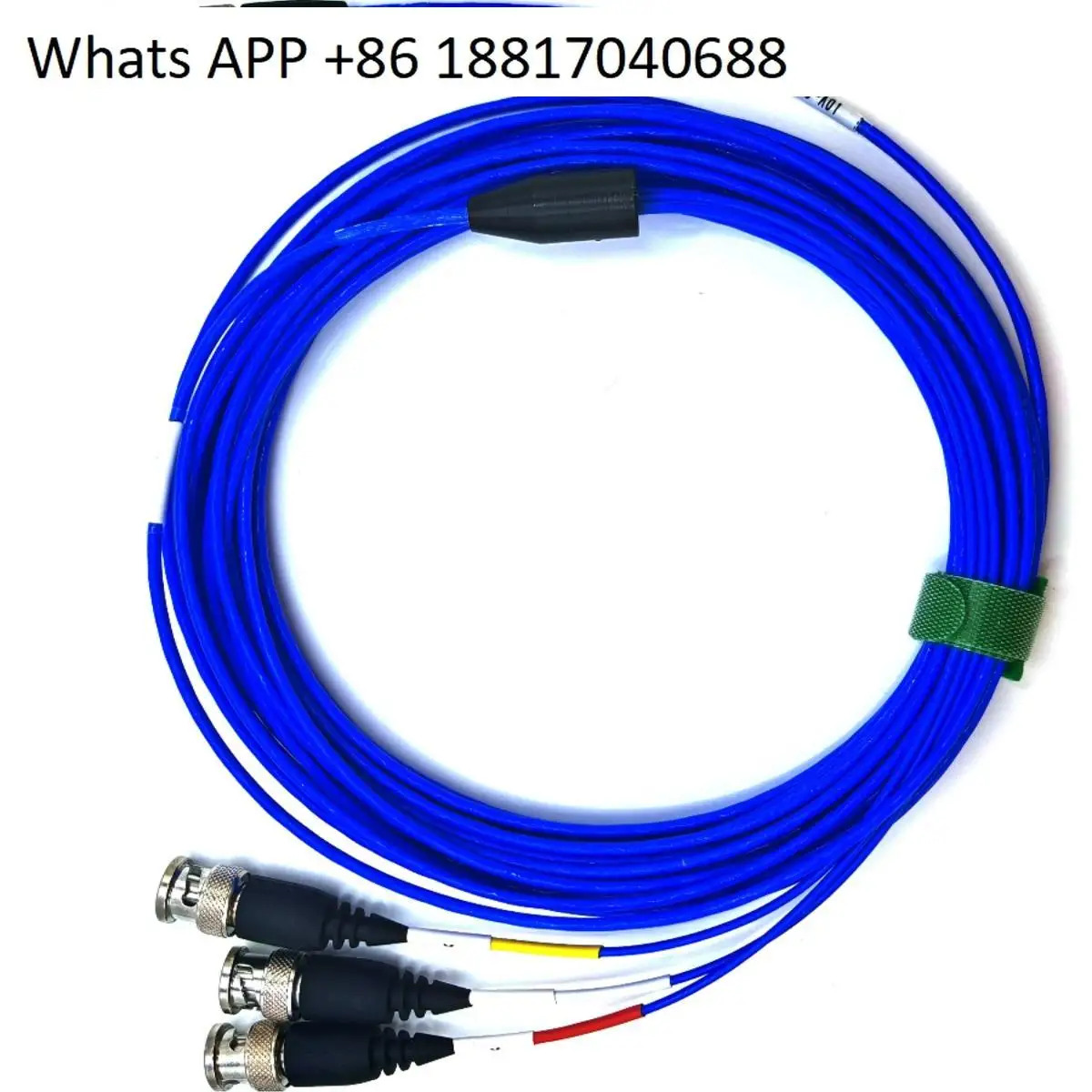 3축 진동 센서 4P 소켓 4코어 1/4-28 UNF - BNC PCB 터미널 케이블