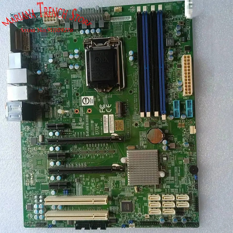 X11sae 슈퍼마이크로 마더보드 C236 칩셋 LGA1151 제온 E3-1200 v5 v6 6 세대 7 코어 i7 i5 i3 시리즈 DDR4