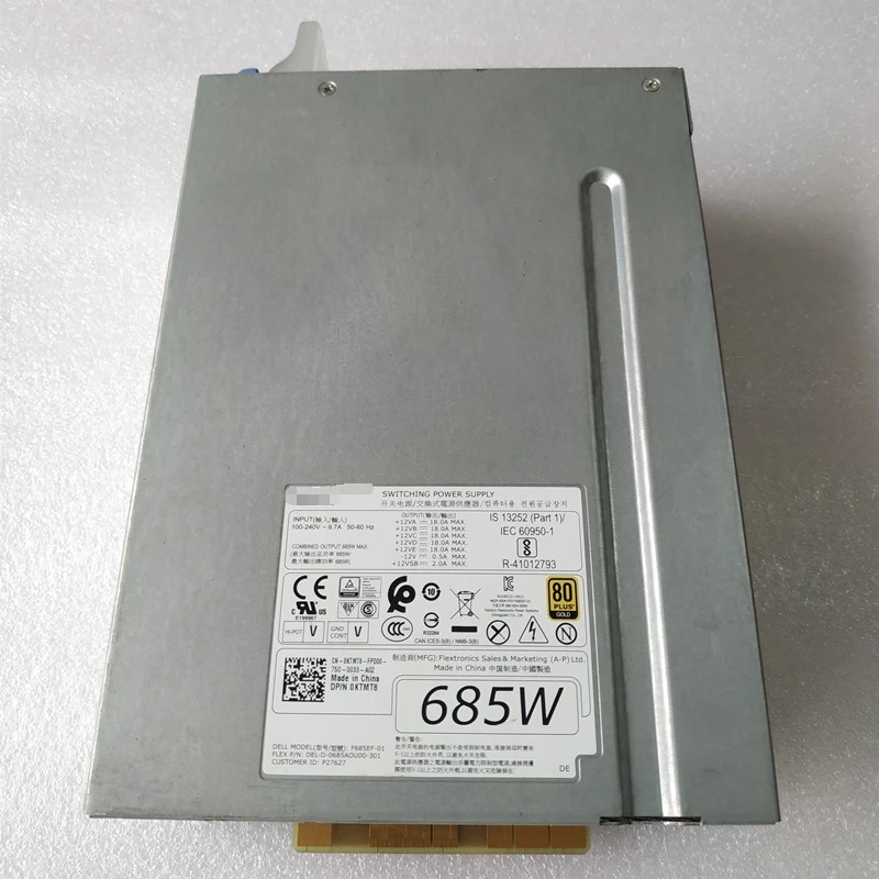 F685EF-00 F685EF-01 DELL T3610 T5610 685W 워크스테이션 전원공급장치