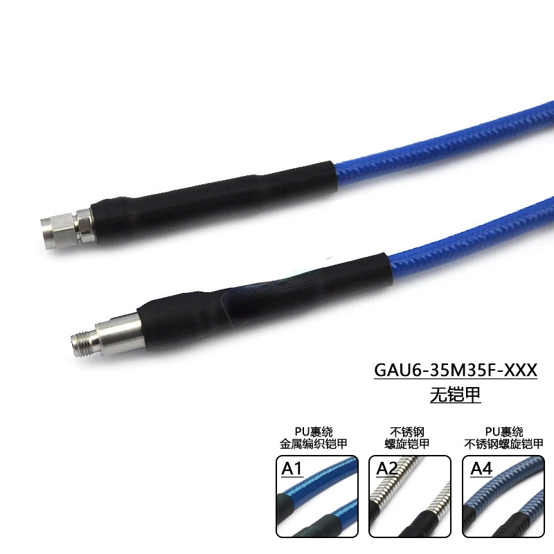 3.5mm 수-3.5mm 암 슈퍼 플렉시블 케이블 210P 26.5GHz 아머 GAU6