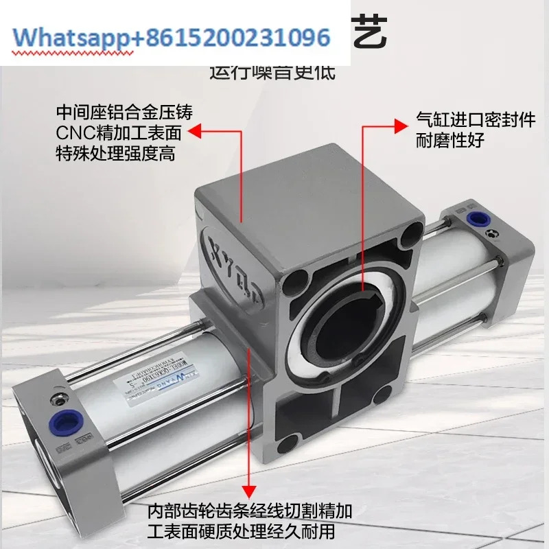 로터리 하이 토크 회전 스윙 플립핑 실린더 QGK63 80/100 홀 90  180 360