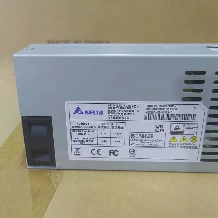 OEM KSA-300S2 DPS-280AB-4 A 6 4핀 280W 전원공급장치 1U PSU HIKVISION POE 녹음기 7816N 신